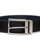 Ferragamo Ferragamo Black Reversible & Adjustable Rectangular Buckle Belt - 1