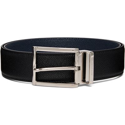 Ferragamo Ferragamo Black Reversible & Adjustable Rectangular Buckle Belt