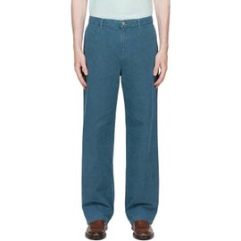 Ferragamo Ferragamo Blue Workwear Trousers