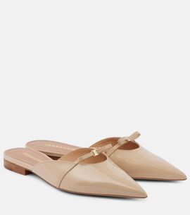 Ferragamo Ferragamo Bow-detail patent leather mules