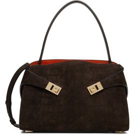 Ferragamo Ferragamo Brown M Hug Soft Shoulder Bag