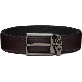 Ferragamo Ferragamo Brown Reversible & Adjustable Gancini Belt