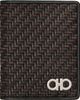 Ferragamo Ferragamo Brown Woven Credit Card Holder - 1
