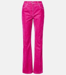 Ferragamo Ferragamo Cotton-blend drill straight pants