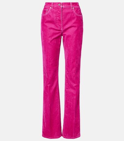 Ferragamo Ferragamo Cotton-blend drill straight pants