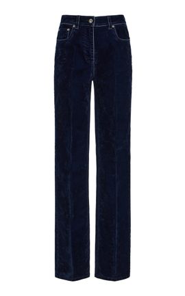 Ferragamo Ferragamo CottonBlend Velvet Trousers