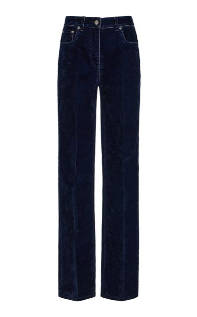 Ferragamo Ferragamo CottonBlend Velvet Trousers