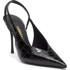 FERRAGAMO FERRAGAMO Cressy Pointed Toe Slingback Pump