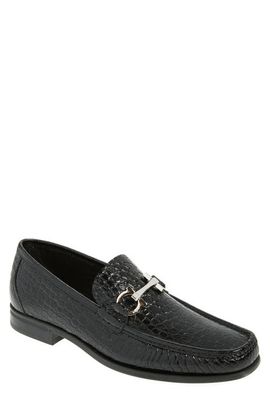 FERRAGAMO FERRAGAMO Croc Embossed Loafer (Nordstrom Exclusive)
