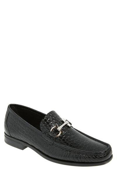 FERRAGAMO FERRAGAMO Croc Embossed Loafer (Nordstrom Exclusive)