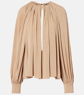 Ferragamo Ferragamo Cutout draped blouse