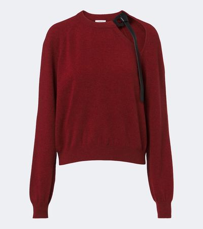 Ferragamo Ferragamo Cutout wool and cashmere-blend sweater