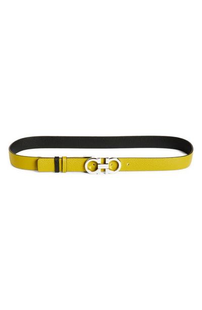 FERRAGAMO FERRAGAMO Donna Double Gancio Reversible Leather Belt