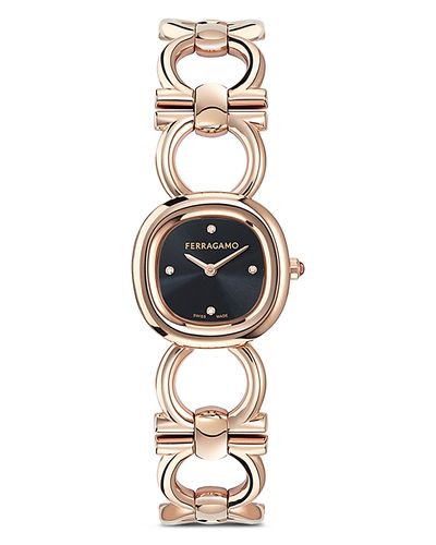 Ferragamo Ferragamo Double Gancini Diamond Watch, 25mm