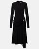 Ferragamo Ferragamo Draped jersey midi dress - 1