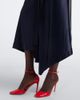 Ferragamo Ferragamo Draped satin-trimmed jersey midi dress - 4