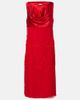 Ferragamo Ferragamo Draped silk midi dress - 1