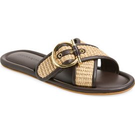 FERRAGAMO FERRAGAMO Elyzia Raffia Slide Sandal