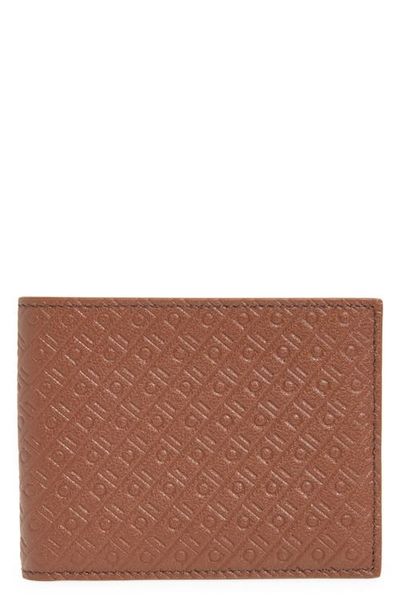 FERRAGAMO FERRAGAMO Embossed Gancini Leather Bifold Wallet