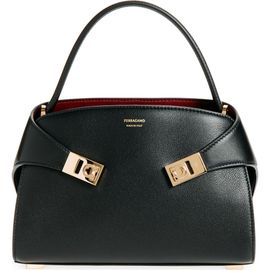 FERRAGAMO FERRAGAMO Extra Small Hug Leather Top Handle Bag
