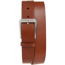 FERRAGAMO FERRAGAMO Fisse Calfskin Leather Belt