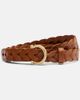 Ferragamo Ferragamo Gancini braided leather belt - 1