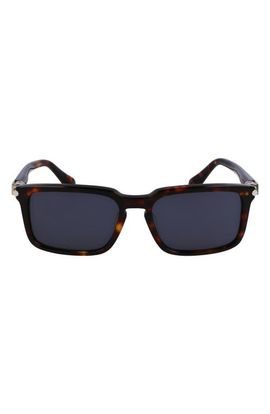 FERRAGAMO FERRAGAMO Gancini Evolution 56mm Rectangular Sunglasses
