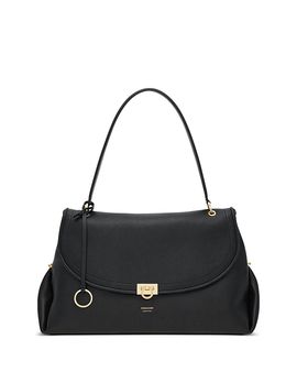 Ferragamo Ferragamo Gancini Large Leather Handbag