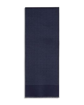 Ferragamo Ferragamo Gancini Logo Wool Scarf