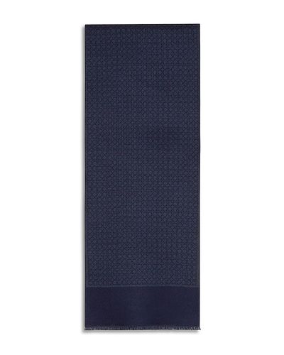 Ferragamo Ferragamo Gancini Logo Wool Scarf