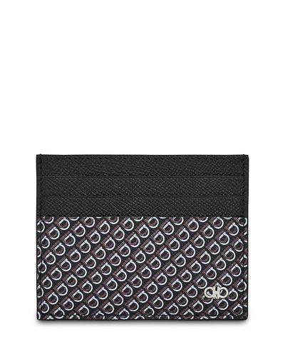 Ferragamo Ferragamo Gancini Printed Card Holder