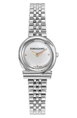 FERRAGAMO FERRAGAMO Gancini Twisted Bracelet Watch, 23mm