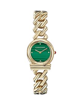 Ferragamo Ferragamo Gancini Twisted Chain Bracelet Watch, 28mm