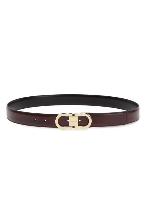 FERRAGAMO FERRAGAMO Gancio Buckle Leather Belt