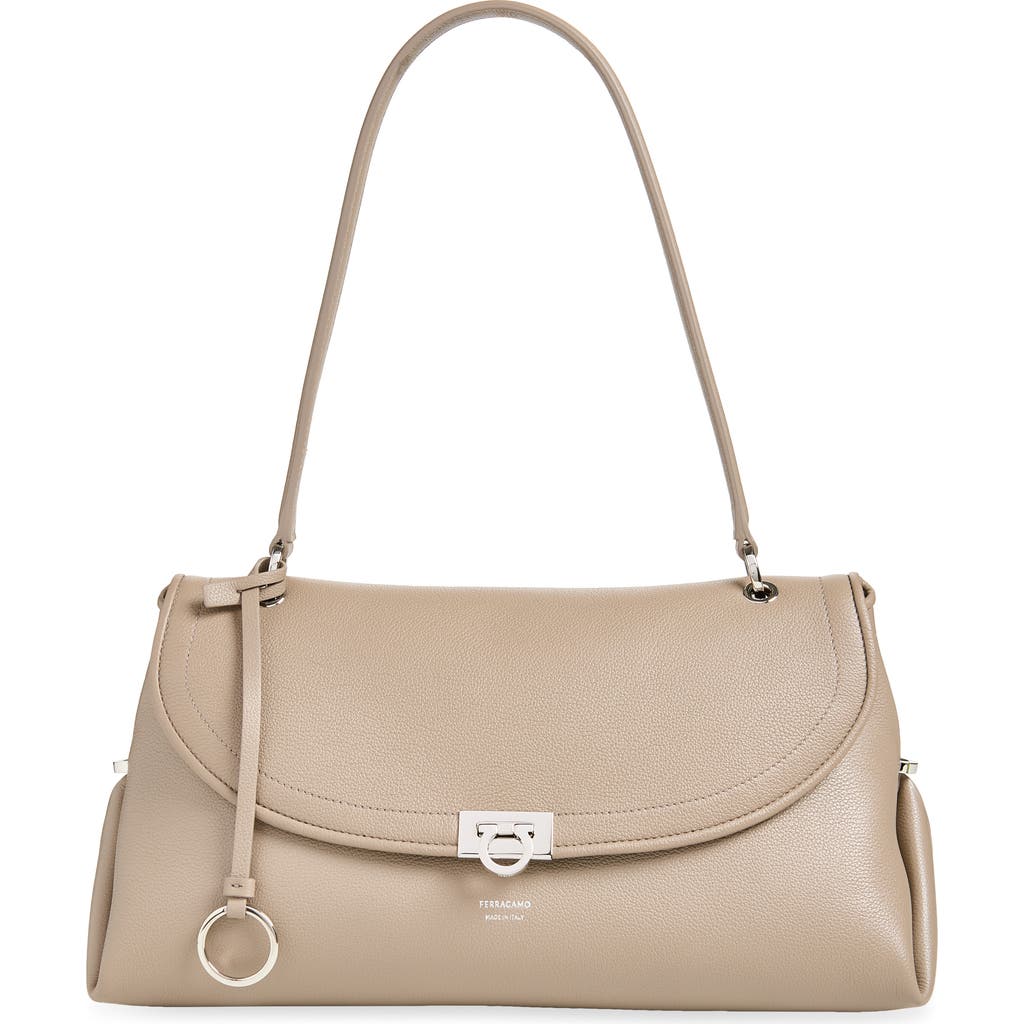 FERRAGAMO FERRAGAMO Gancio Leather Shoulder Bag