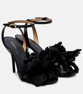 Ferragamo Ferragamo Ghilly 95 floral-appliqué satin sandals