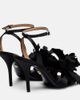 Ferragamo Ferragamo Ghilly 95 floral-appliqué satin sandals - 2