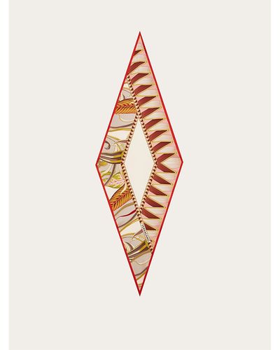 Ferragamo Ferragamo Giada Angled Silk Scarf