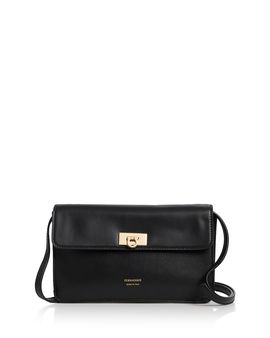 Ferragamo Ferragamo Harley Gancini Leather Wallet Crossbody Bag