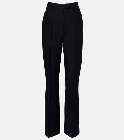 Ferragamo Ferragamo High-rise faille straight pants