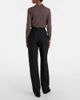 Ferragamo Ferragamo High-rise faille straight pants - 3