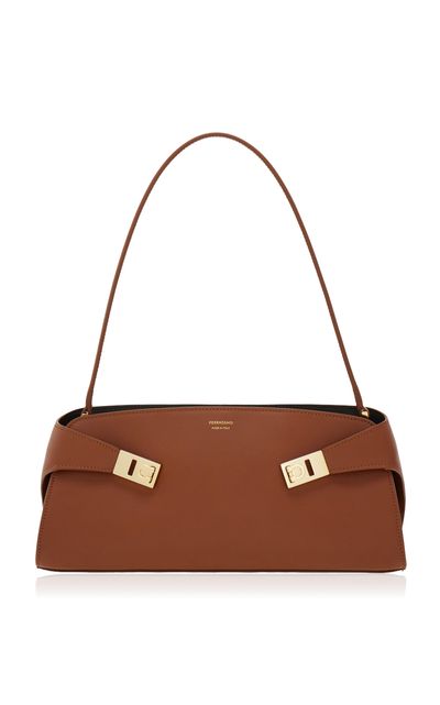 Ferragamo Ferragamo Hug East/West Leather Shoulder Bag