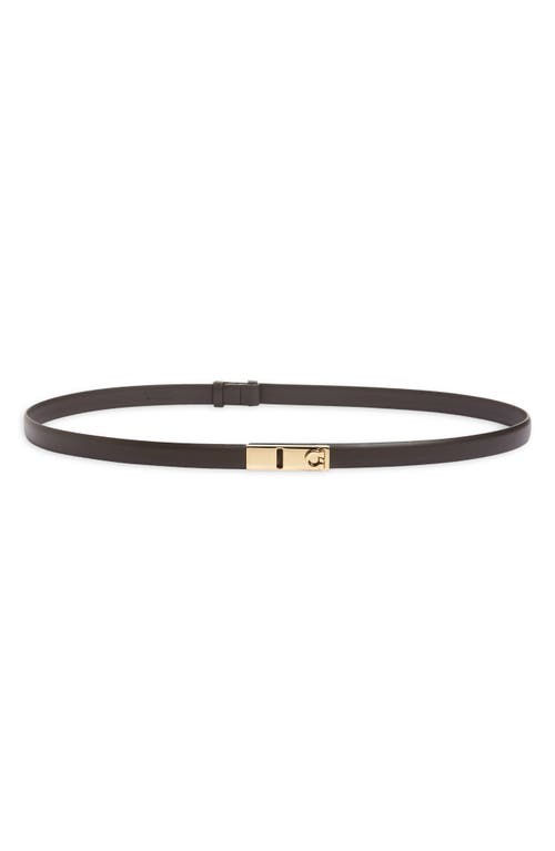 FERRAGAMO FERRAGAMO Hug Gancio Expandable Leather Belt