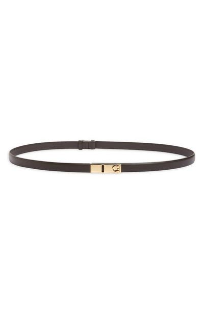 FERRAGAMO FERRAGAMO Hug Gancio Expandable Leather Belt