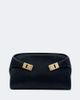 Ferragamo Ferragamo Hug Small calf hair clutch - 1