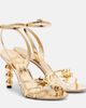 Ferragamo Ferragamo Karina metallic leather sandals - 1