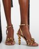 Ferragamo Ferragamo Karina metallic leather sandals - 2