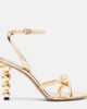 Ferragamo Ferragamo Karina metallic leather sandals - 5
