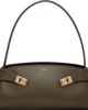 Ferragamo Ferragamo Khaki Hug East-West Shoulder Bag - 1