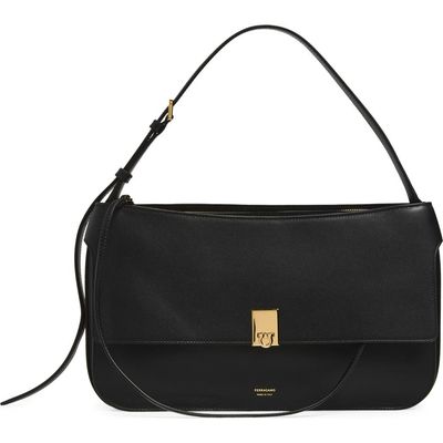 FERRAGAMO FERRAGAMO Medium Cara Leather Shoulder Bag